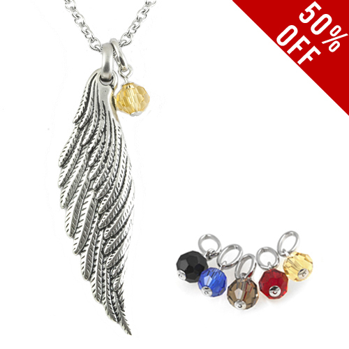 Light Angel Wing Necklace