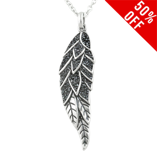Sparkling Angel Wing Necklace