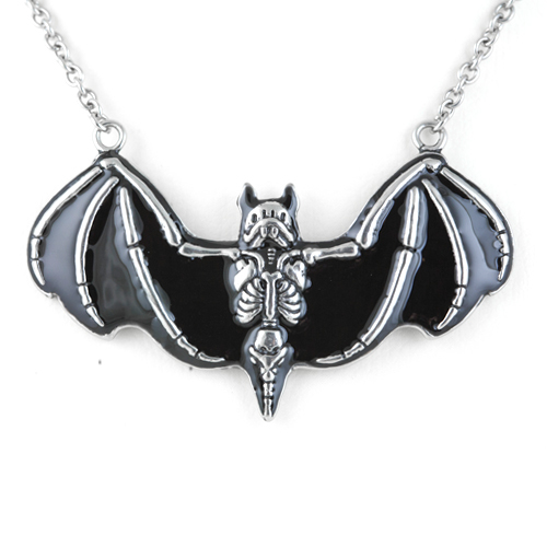 Murciélago Morbid - Bat Skeleton Pendant Necklace
