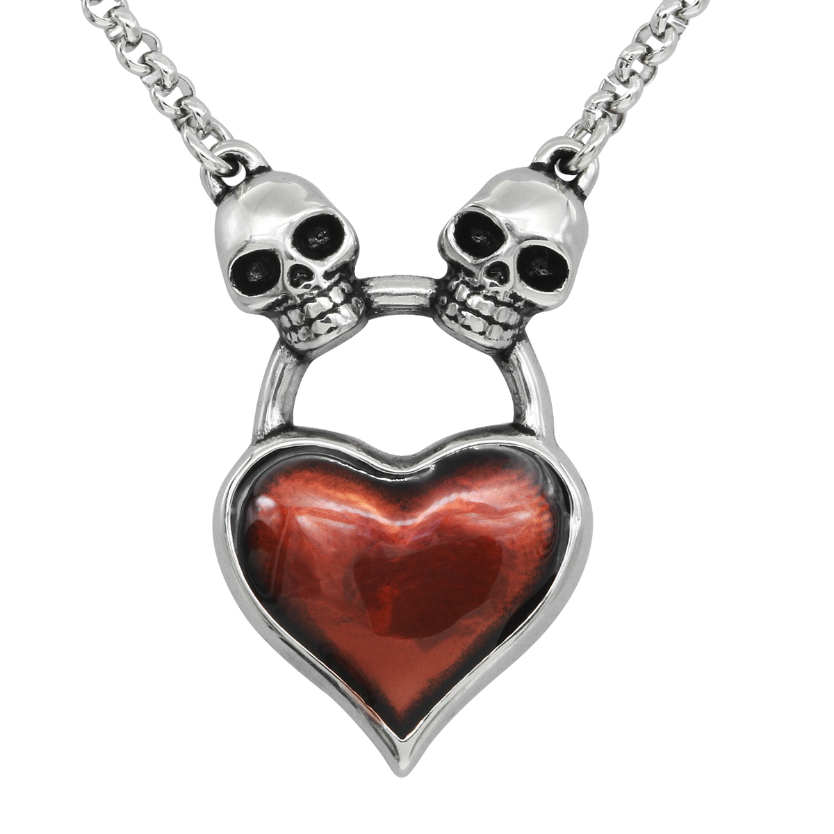 Skull Heart Necklace - Pure Hearts Will Find You